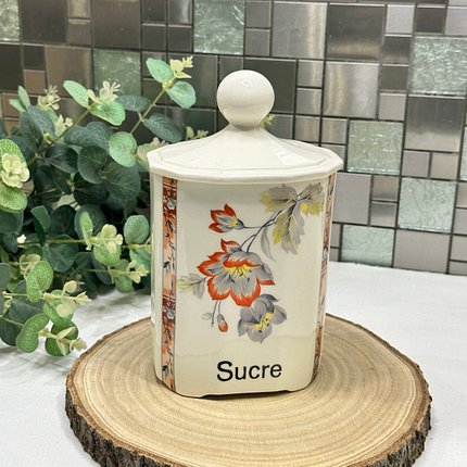 Vintage Ditmar Urbach "Sucre" Sugar Canister - Art Deco Style