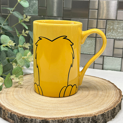 Disney's The Lion King Mug - Vintage Yellow, Simba Mane & Paws Design