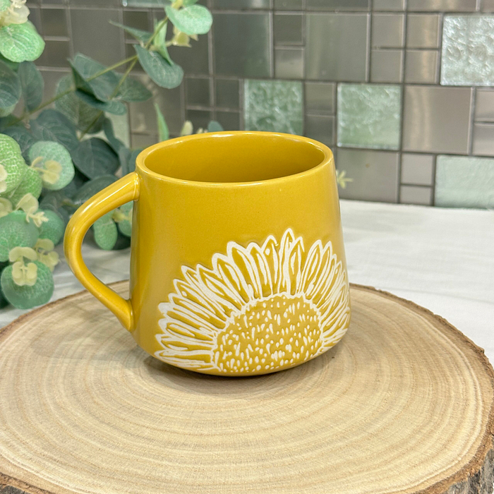 English Tableware Company Artisan Flower Mug - Sunflower Design