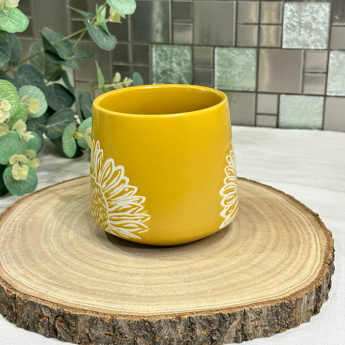 English Tableware Company Artisan Flower Mug - Sunflower Design