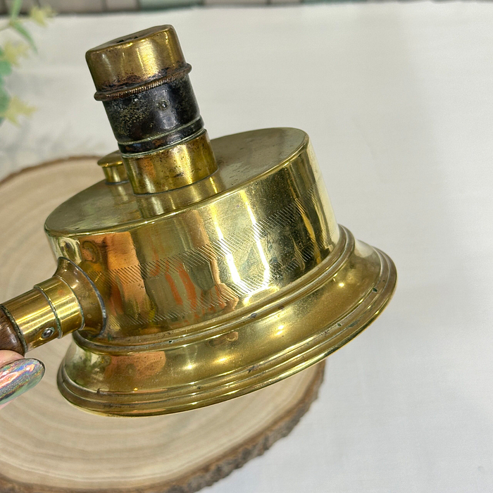 Vintage French Brass Alcohol Stove - Camping & Tabletop Warmer