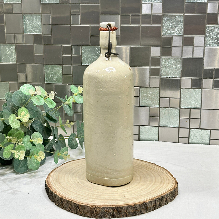 Antique French Stoneware Lemonade Bottle - "Cooperative des Limonadiers"