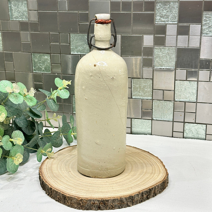 Antique French Stoneware Lemonade Bottle - "Cooperative des Limonadiers"