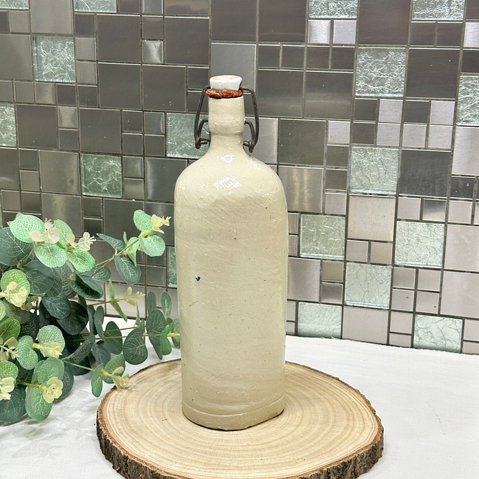 Antique French Stoneware Lemonade Bottle - "Cooperative des Limonadiers"