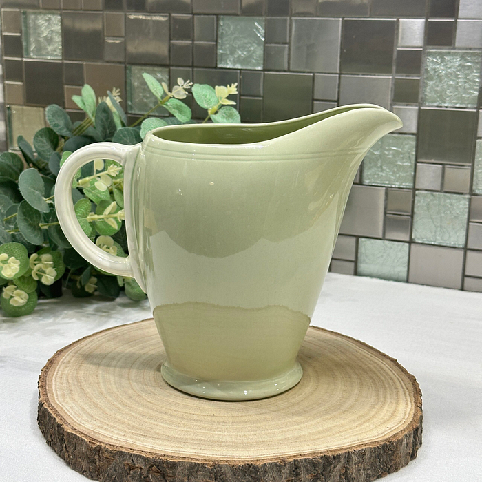 Vintage Grindley Myrtle Leaf Jug - Art Deco Style, Pastel Green