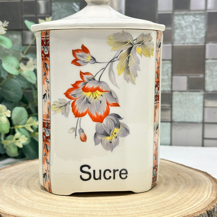 Vintage Ditmar Urbach "Sucre" Sugar Canister - Art Deco Style