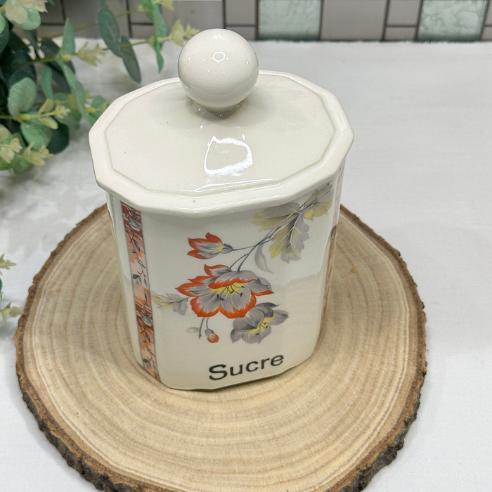 Vintage Ditmar Urbach "Sucre" Sugar Canister - Art Deco Style