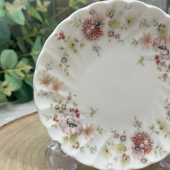 Vintage Wedgwood Posy Pin Dish - Bone China Trinket Dish