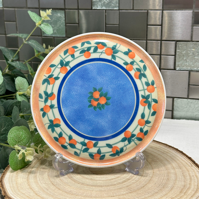 Vintage Melamine Trivet - Heat Resistant Pot Stand with Orange Design