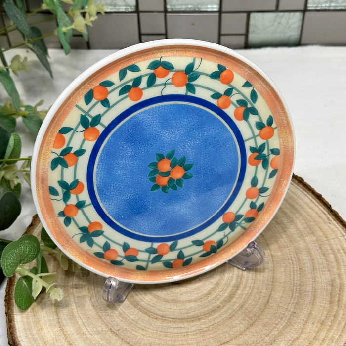 Vintage Melamine Trivet - Heat Resistant Pot Stand with Orange Design