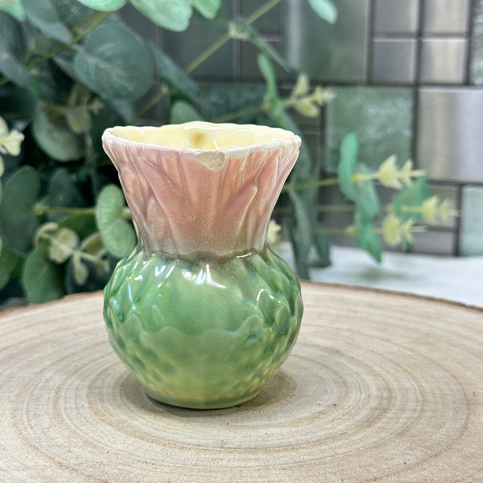 Vintage Sylvac Thistle Jug Small Pink Green Cream Milk Jug England`