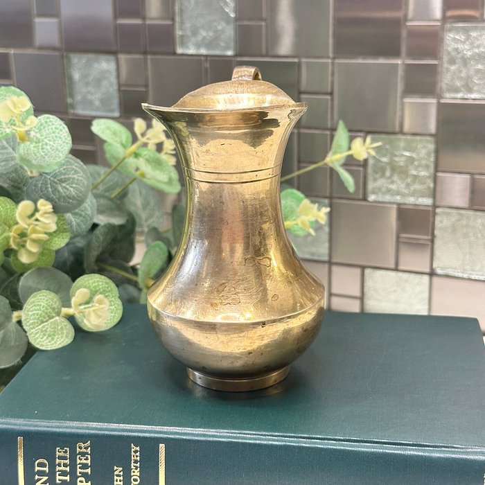 Vintage Brass Pitcher Small Jug Made in India Decorative Vase