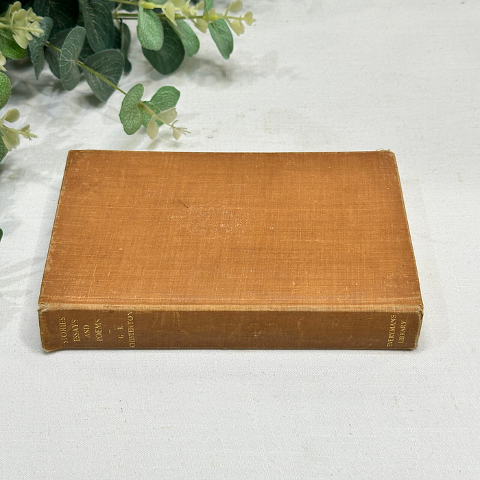 Vintage G.K. Chesterton "Stories, Essays, and Poems" - Everyman's Library (1935) First Edition