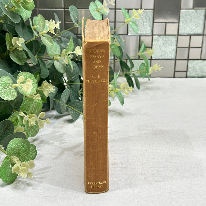 Vintage G.K. Chesterton "Stories, Essays, and Poems" - Everyman's Library (1935) First Edition