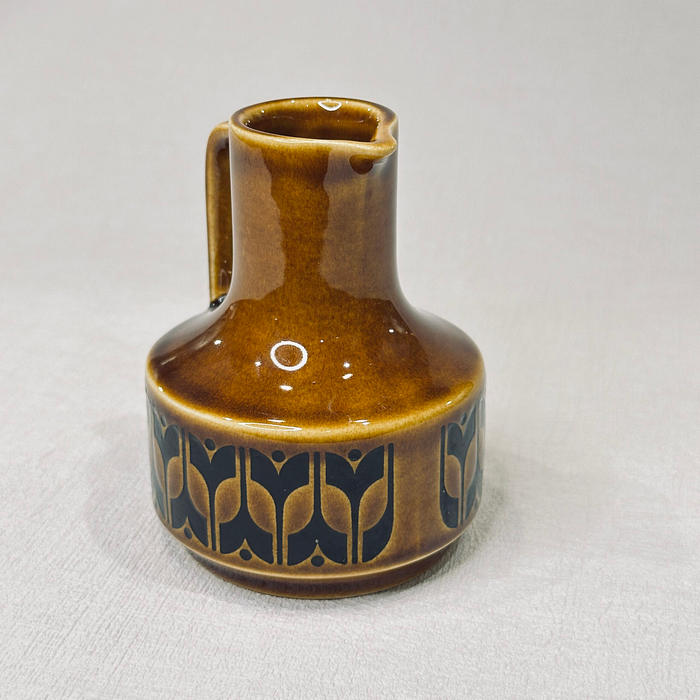 Title: Hornsea Heirloom Oil/Vinegar Bottle Brown 1970s No Stopper