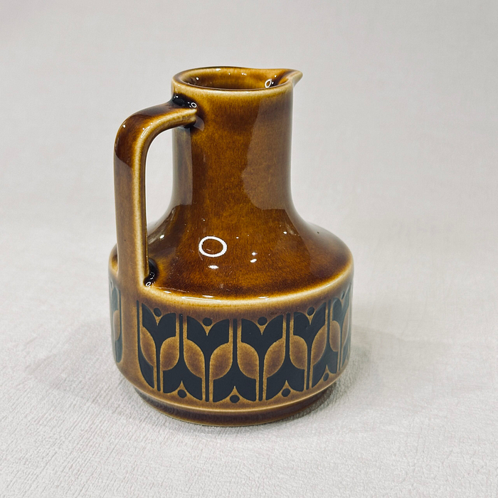 Title: Hornsea Heirloom Oil/Vinegar Bottle Brown 1970s No Stopper