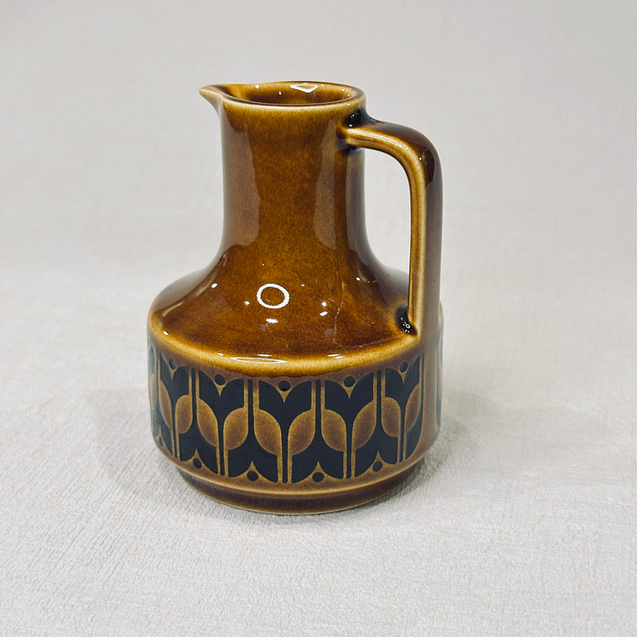 Title: Hornsea Heirloom Oil/Vinegar Bottle Brown 1970s No Stopper