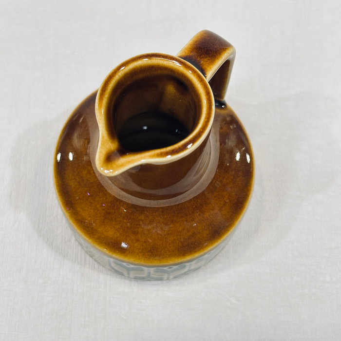 Title: Hornsea Heirloom Oil/Vinegar Bottle Brown 1970s No Stopper