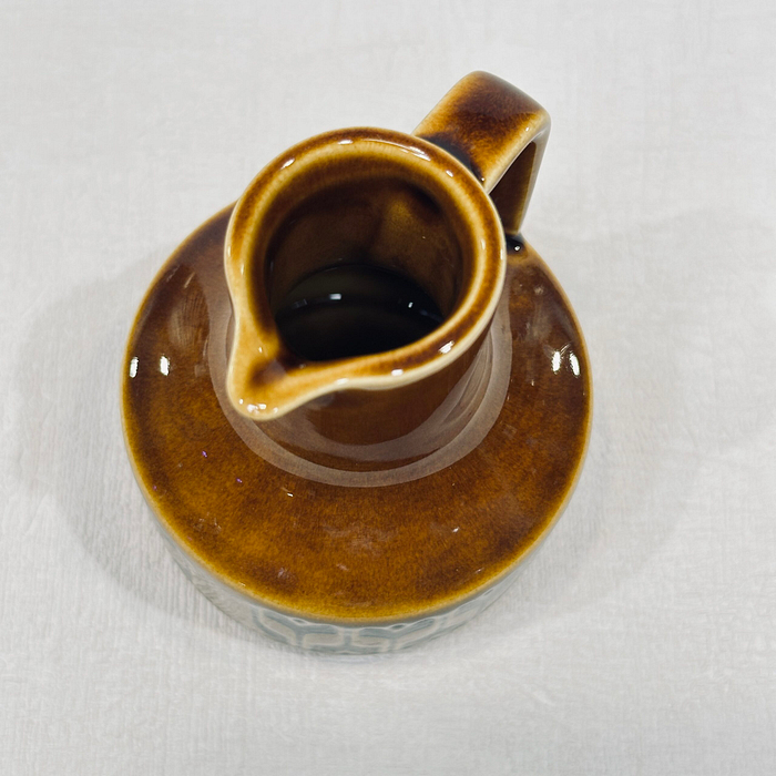 Title: Hornsea Heirloom Oil/Vinegar Bottle Brown 1970s No Stopper