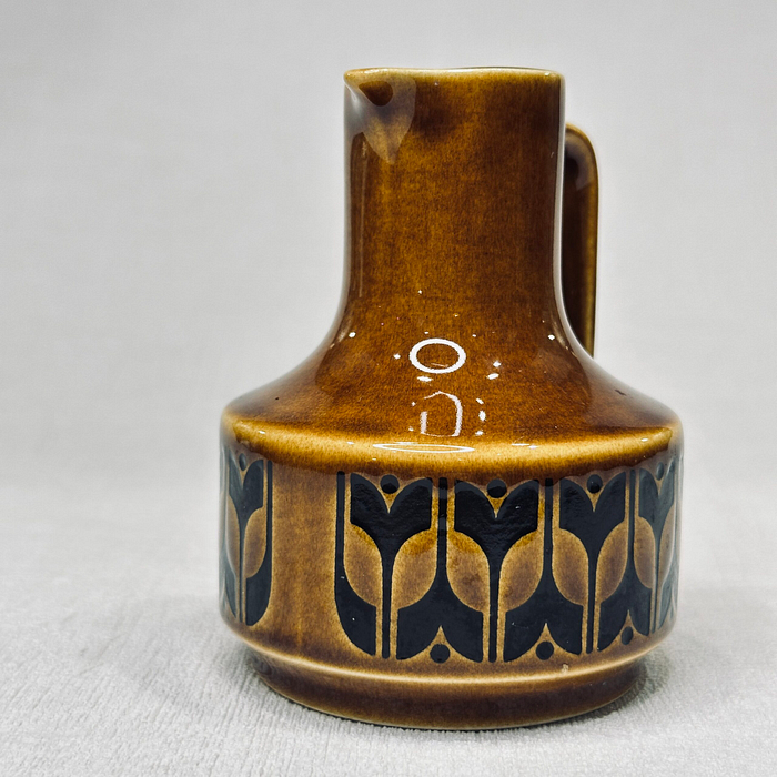 Title: Hornsea Heirloom Oil/Vinegar Bottle Brown 1970s No Stopper