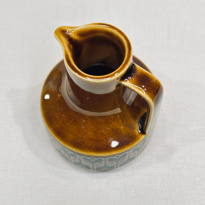 Title: Hornsea Heirloom Oil/Vinegar Bottle Brown 1970s No Stopper