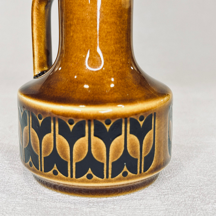 Title: Hornsea Heirloom Oil/Vinegar Bottle Brown 1970s No Stopper