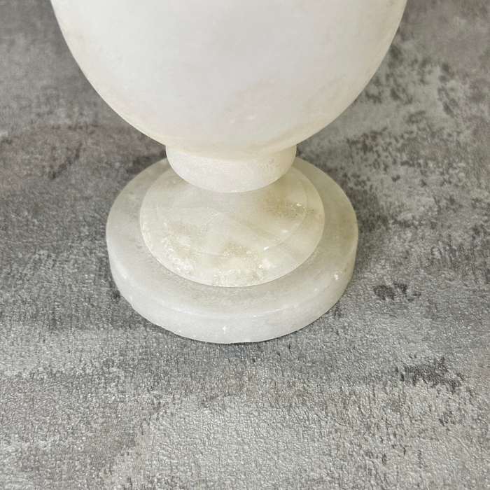 Small Alabaster Goblet Chalice Egg Cup Mineral Specimen Display