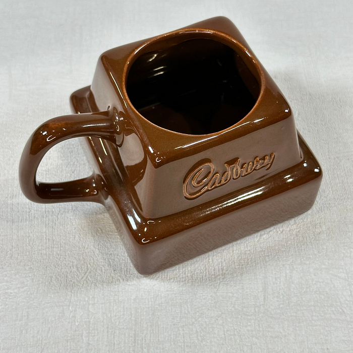 Vintage Cadbury Chocolate Chunk Mug 1980s Retro Novelty Mug