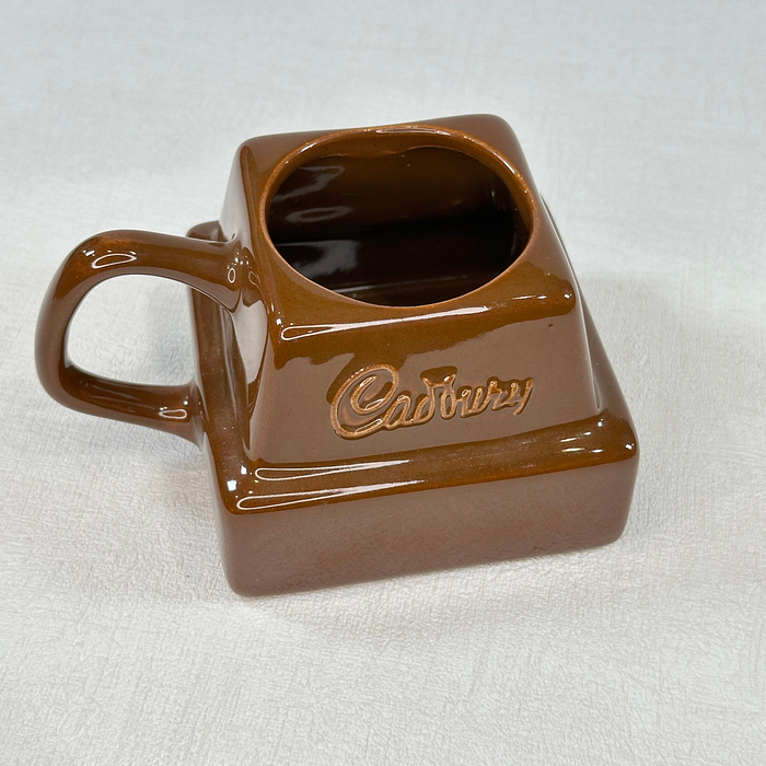 Vintage Cadbury Chocolate Chunk Mug 1980s Retro Novelty Mug