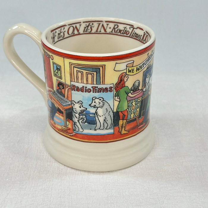 Emma Bridgewater Radio Times 100 Years 1/2 Pint Mug Celebration