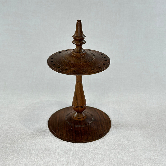 David Stanley Turned Walnut Wood Earring Stand Display Handmade