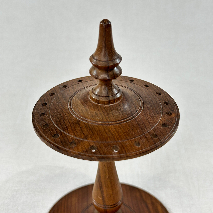 David Stanley Turned Walnut Wood Earring Stand Display Handmade