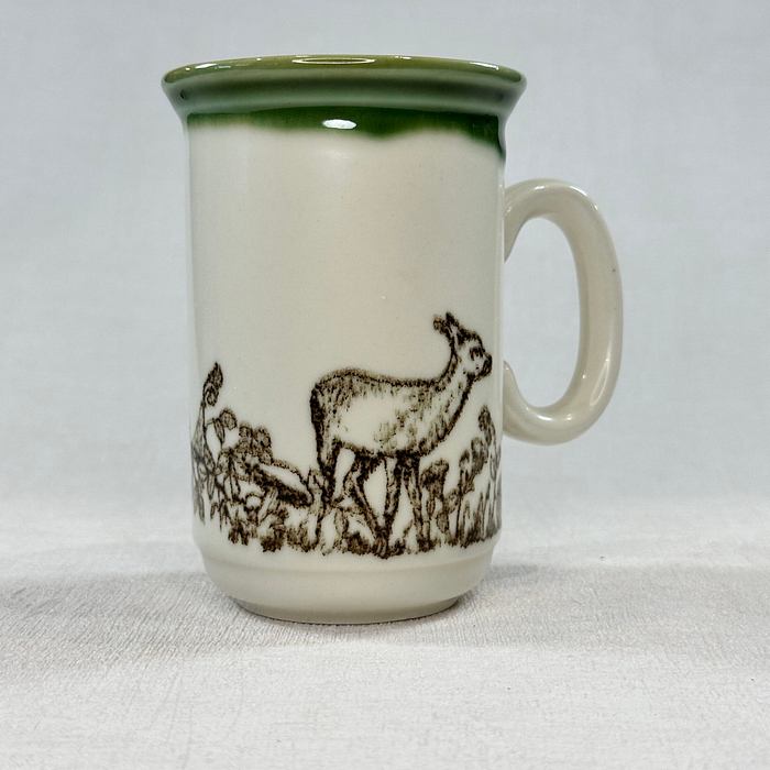 Churchill Deer & Squirrel Mug England Stoneware 70s 80s Vintage