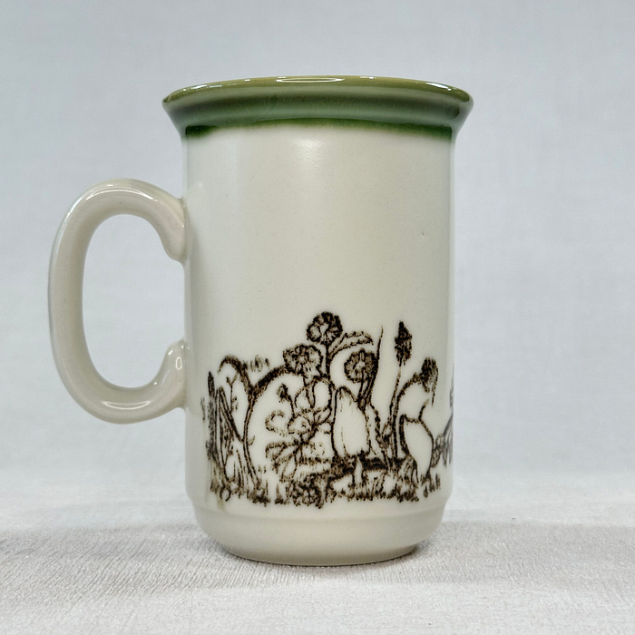 Churchill Deer & Squirrel Mug England Stoneware 70s 80s Vintage