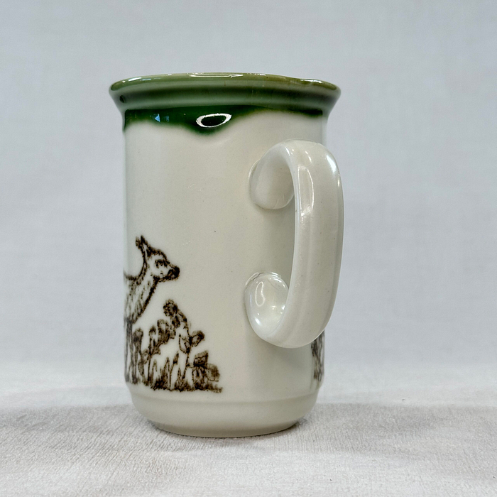 Churchill Deer & Squirrel Mug England Stoneware 70s 80s Vintage