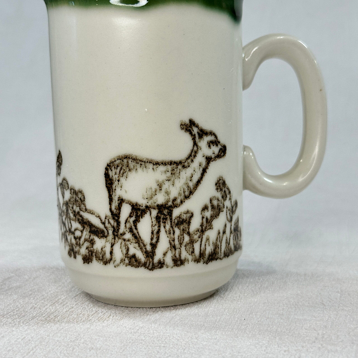 Churchill Deer & Squirrel Mug England Stoneware 70s 80s Vintage