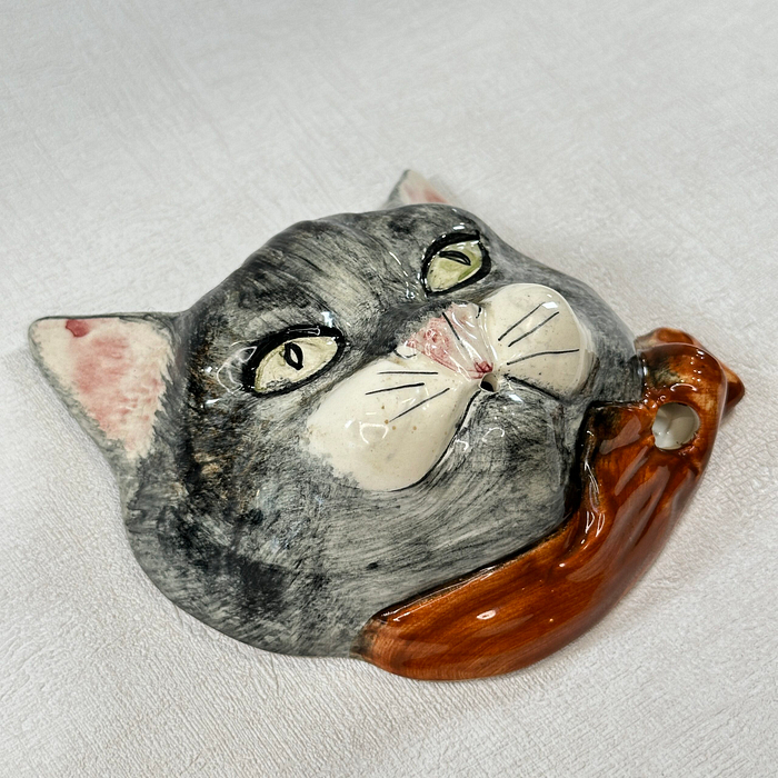 Vintage Toni Raymond Cat String Holder Dispenser 1950s/60s Pottery