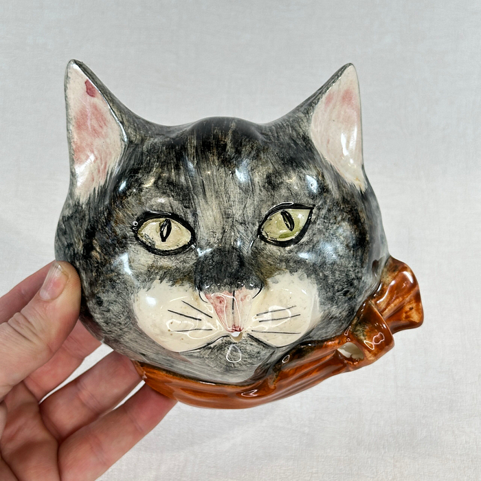 Vintage Toni Raymond Cat String Holder Dispenser 1950s/60s Pottery