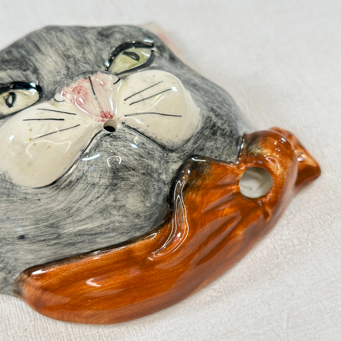 Vintage Toni Raymond Cat String Holder Dispenser 1950s/60s Pottery