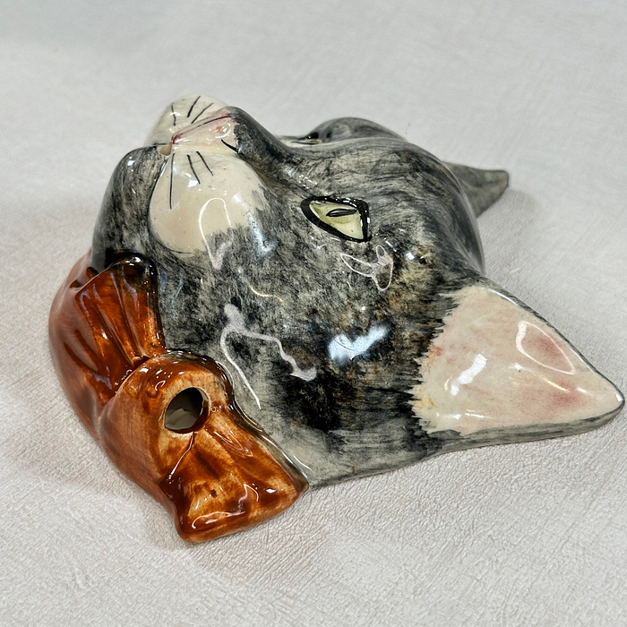 Vintage Toni Raymond Cat String Holder Dispenser 1950s/60s Pottery