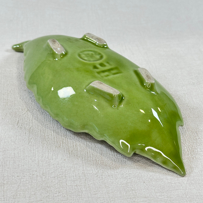 Bordallo Pinheiro Lemon Leaf Dish 1980s Portugal Faience Serving