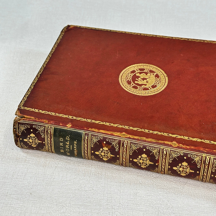 Wonders of the Bird World 1898 Prize Binding R Bowdler Sharpe Ornithology