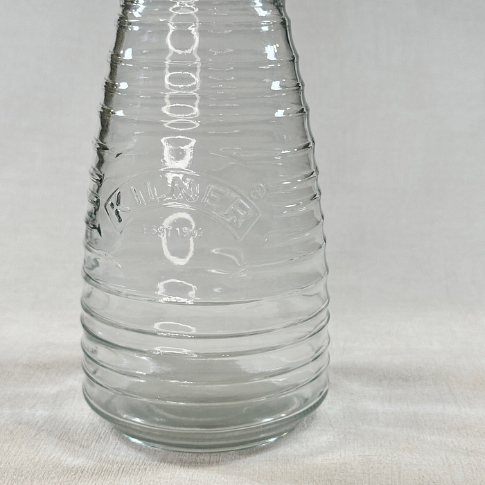 Kilner Clip Top Water Bottle 0.85L Glass Cordial Juice Bottle