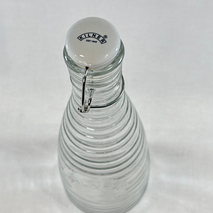 Kilner Clip Top Water Bottle 0.85L Glass Cordial Juice Bottle