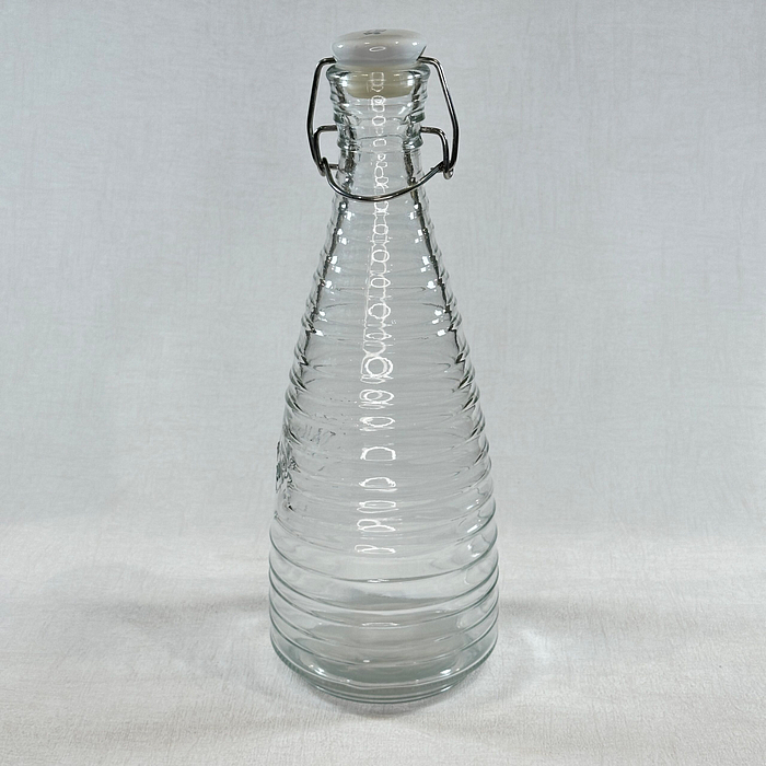 Kilner Clip Top Water Bottle 0.85L Glass Cordial Juice Bottle