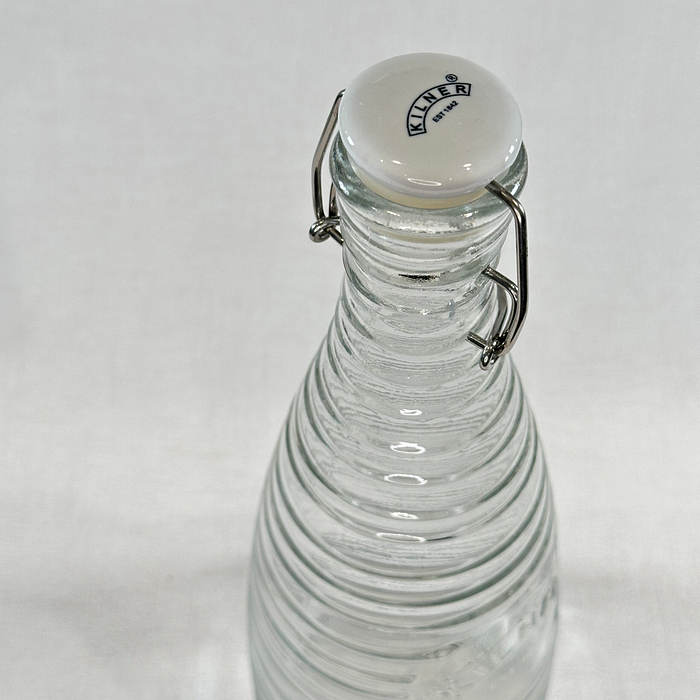 Kilner Clip Top Water Bottle 0.85L Glass Cordial Juice Bottle