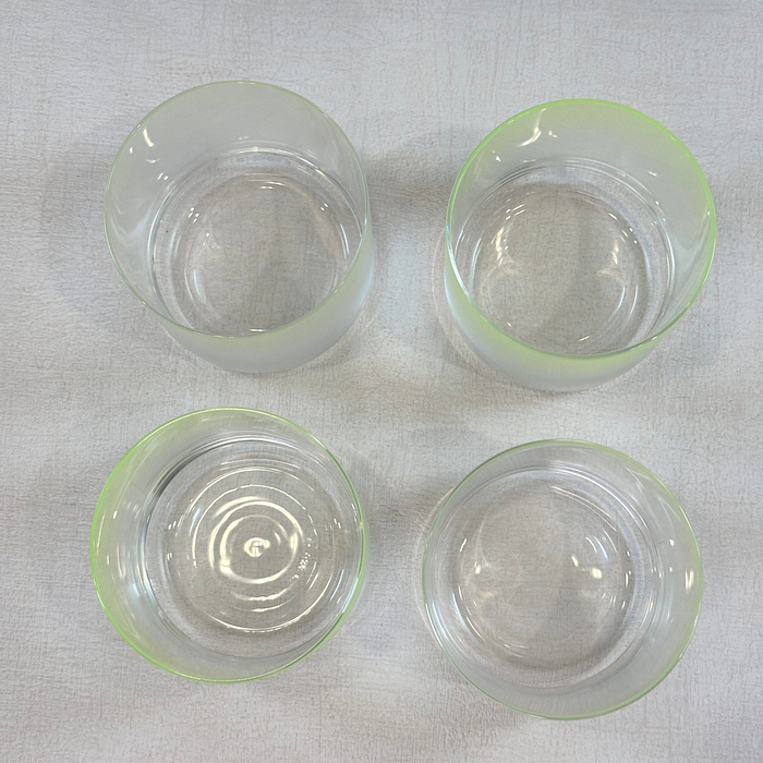 4 Hay Denmark Colour Glass Lowball Tumblers Yellow Gradient Scholten Baijings