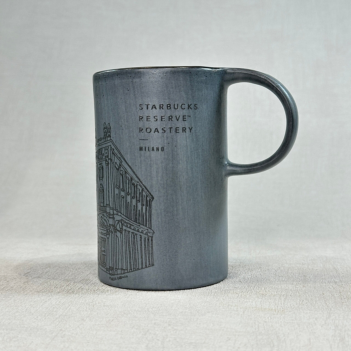 Starbucks Reserve Roastery Milano Mug Italy Grey 10oz Collectible