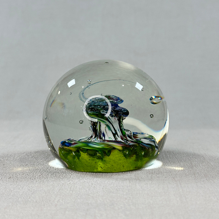 Vintage Caithness Glass Paperweight Myriad 1970s Scottish Art Glass