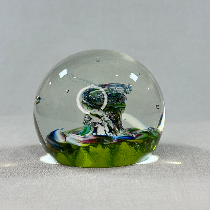 Vintage Caithness Glass Paperweight Myriad 1970s Scottish Art Glass